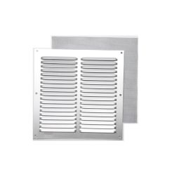 Rejilla c/ mosquitera plata 20 x 20 cm