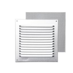 Rejilla c/ mosquitera plata 15 x 15 cm