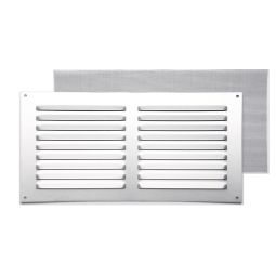 Rejilla c/ mosquitera plata 15 x 30 cm