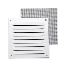 Rejilla c/ mosquitera blanca 10 x 10 cm