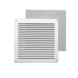 Rejilla c/ mosquitera blanca 15 x 15 cm