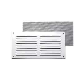 Rejilla c/ mosquitera blanca 15 x 30 cm