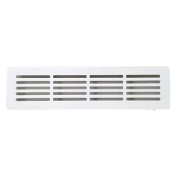 Rejilla decorativa empotrar blanca 6,6 x 28 cm