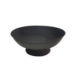 Brasero basic acero 23x58x58 negro