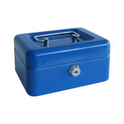 Caja de caudales azul multifunción 15x8x12cm