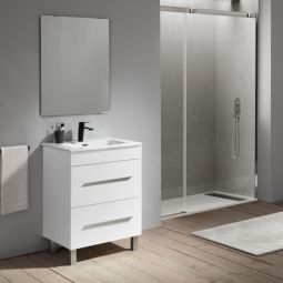 Mueble de baño Aisa color blanco 60x45cm