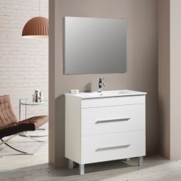 Mueble de baño Aisa color blanco 80x45cm