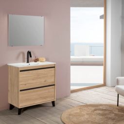 Mueble de baño Tena color roble 70x45cm