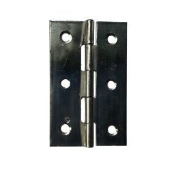 Dos bisagras rectas de acero inoxidable 50x30mm