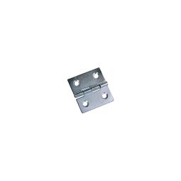 Dos bisagras cuadradas de hierro zincado 30x30mm