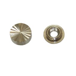 Embellecedores lisos níquel 16mm 4uds