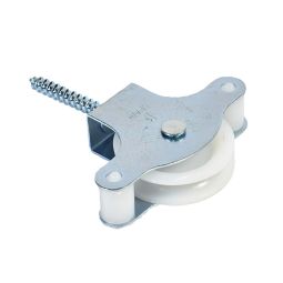 Pack 2 poleas 40 mm nylon tornillo m6