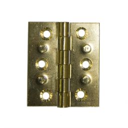 Pack 2 bisagras estrecha latón 35 x 20 mm
