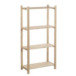 Estantería madera 131,5x65x30cm 160kg