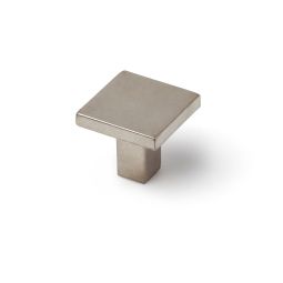 Pomo metal cuadrado 30x30 mm cromo mate
