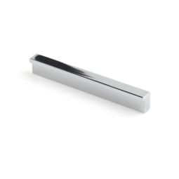 Tirador aluminio cromo brillo 96 mm ep