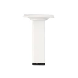 Pata cuadrada 30 x 30 mm 15 cm blanca
