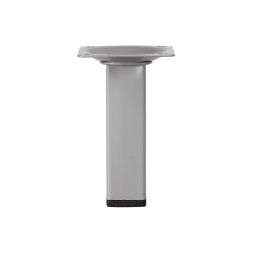 Pata cuadrada 30 x 30 mm 15 cm plata