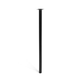 Pata cilíndrica 80 cm acero negro