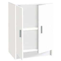 Armario multiusos 2 puertas blanco 80x59x37 cm