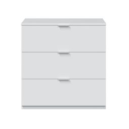 Cómoda blanca 3 cajones 80x77x38 cm
