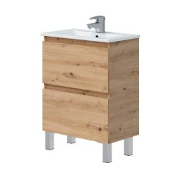 Mueble de baño Thea color roble 60x36cm