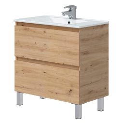 Mueble de baño Thea color roble 80x45cm