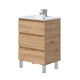 Mueble de baño Thea color roble 60x45cm