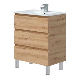Mueble de baño Thea color roble 70x45cm