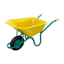 Carretilla con nylon amarilla 100 l