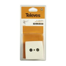 Toma terminal empotrable tv-fm 4-18db + embell.