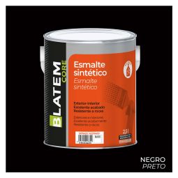 Esmalte sintético satinado negro 2,5L Blatem Core