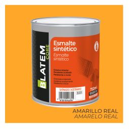 Esmalte sintético brillo amarillo real 750ml Blatem Core