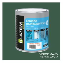 Esmalte multisuperficies al agua satinado verde mayo 750ml Blatem Core