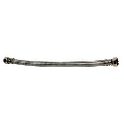 Latiguillo acero inox h 3/8" - m 1/2" 40 cm