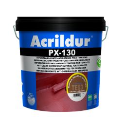 Impermeabilizante de fibra Acrildur PX130 rojo teja 15l