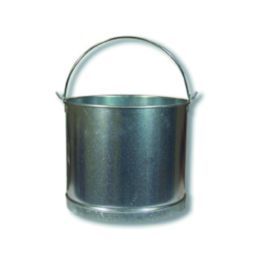 Cubo galvanizado recto