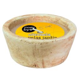 Vela citronela vasija piedra