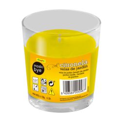 Vela citronela vaso cristal