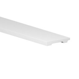 Rodapié poliestireno blanco resistente al agua con pasacables 225x8x1,2cm