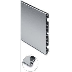 Zócalo PVC color aluminio 240 cm