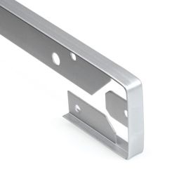 Junta de unión recta para encimera recta plata 38mm