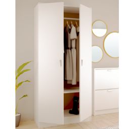 Armario 2 puertas abatibles 81x51x180cm