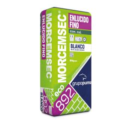 Mortero Morcemsec fino con cal blanco 25kg Grupo Puma