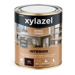 Barniz agua brillante nogal 750 ml Xylazel