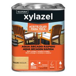 Aceite para teca al agua Incoloro Xylazel 750ml