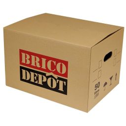 Caja de cartón 50 L logo BD