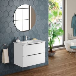 Mueble de baño Kayac color blanco 80x45cm