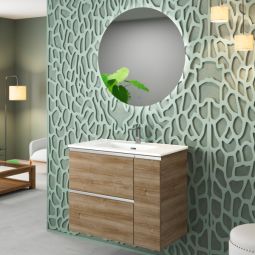 Mueble de baño Aran color roble 80x45cm