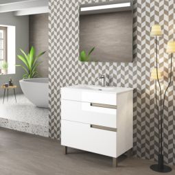 Mueble de baño Cervino color blanco 80x45cm